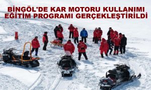 Bingöl’de kar motoru kullanımı eğitim programı gerçekleştirildi
