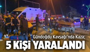 Bingöl’de Kavşakta Kaza: 5 Kişi Yaralandı