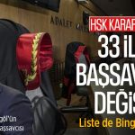 HSK Kararnamesi Yayımlandı! Bingöl Cumhuriyet Başsavcısı değişti